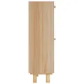 Armoire à chaussures Marron 52x25x80 cm Bois d'ingénierie/rotin