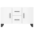 Buffet blanc 100x36x60 cm bois d'ingénierie