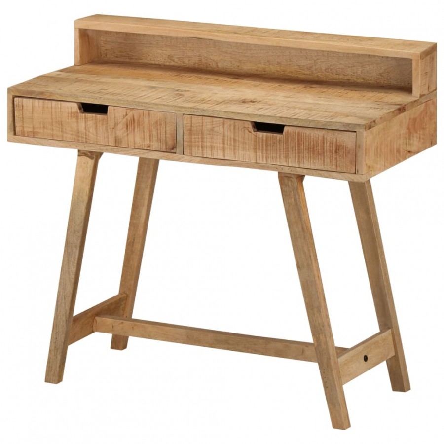 Bureau 100x45x90 cm Bois de manguier brut solide