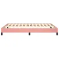 Cadre de lit Rose 140x190 cm Velours