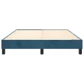 cadre de lit Bleu foncé 140x190 cm Velours