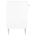 Banc à chaussures blanc brillant 102x35x55 cm bois d'ingénierie