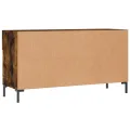Banc à chaussures chêne fumé 102x35x55 cm bois d'ingénierie