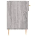 Banc à chaussures sonoma gris 102x35x55 cm bois d'ingénierie