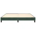 cadre de lit Vert foncé 180x200 cm Velours
