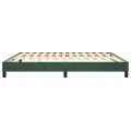 cadre de lit Vert foncé 180x200 cm Velours