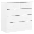 Commode ALTA blanc 77x35x73 cm bois massif de pin