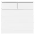 Commode ALTA blanc 77x35x73 cm bois massif de pin