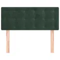 Tête de lit Vert foncé 80x5x78/88 cm Velours