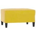 Repose-pied Jaune 70x55x41 cm Velours
