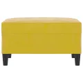 Repose-pied Jaune 70x55x41 cm Velours