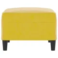 Repose-pied Jaune 70x55x41 cm Velours