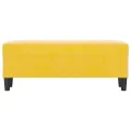 Banc Jaune 100x35x41 cm Velours