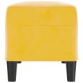 Banc Jaune 100x35x41 cm Velours