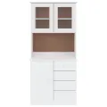 Buffet ALTA blanc 77x35x165 cm bois massif de pin