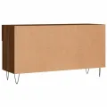 Banc à chaussures chêne marron 102x35x55 cm bois d'ingénierie
