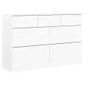 Commode ALTA blanc 112x35x73 cm bois massif de pin