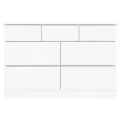 Commode ALTA blanc 112x35x73 cm bois massif de pin