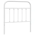 Tête de lit métal blanc 90 cm