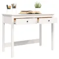 Bureau avec tiroirs Blanc 100x50x78 cm Bois massif de pin