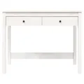 Bureau avec tiroirs Blanc 100x50x78 cm Bois massif de pin