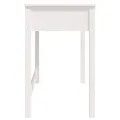 Bureau avec tiroirs Blanc 100x50x78 cm Bois massif de pin
