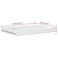 Matelas en mousse blanc 120x200 cm dureté H2 H3