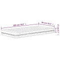 Matelas en mousse blanc 90x200 cm dureté H2 H3