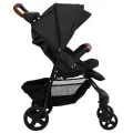 Poussette pour bébé 2-en-1 Anthracite Acier