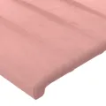 Cadre de lit avec tête de lit Rose 90x190 cm Velours