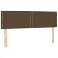 cadre de lit matelas et LED Marron foncé 140x200 cm