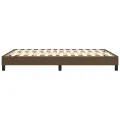 cadre de lit Marron foncé 140x200 cm Tissu