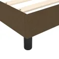 cadre de lit Marron foncé 140x200 cm Tissu