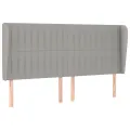 cadre de lit avec matelas Gris clair 180x200cm Tissu