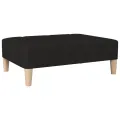 Repose-pied Noir 78x56x32 cm Tissu