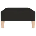 Repose-pied Noir 78x56x32 cm Tissu