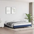Cadre de lit Bleu 160x200 cm Tissu