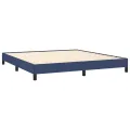 Cadre de lit Bleu 160x200 cm Tissu