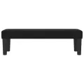 Banc Noir 100x30x30 cm Tissu