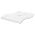 Matelas en mousse blanc 160x200 cm 7 zones dureté 20 ILD