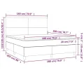 cadre de lit avec matelas Noir 180x200 cm Similicuir