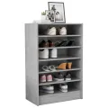 Armoire à chaussures Gris béton 60x35x92 cm Aggloméré