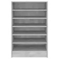 Armoire à chaussures Gris béton 60x35x92 cm Aggloméré
