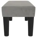 Banc Gris clair 70x30x30 cm Velours