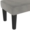 Banc Gris clair 70x30x30 cm Velours