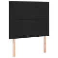 cadre de lit avec matelas Noir 80x200cm Similicuir