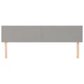 Têtes de lit 2 pcs Gris clair 80x5x78/88 cm Tissu