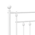 Tête de lit métal blanc 200 cm
