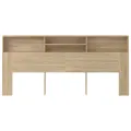 Armoire de tête de lit Chêne sonoma 220x19x103,5 cm