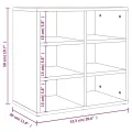 Armoire à chaussures noir 52,5x30x50 cm